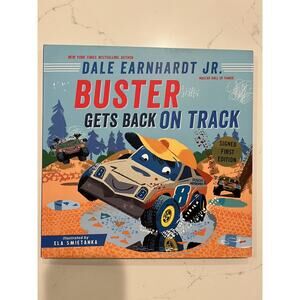 AUTOGRAPHED SIGNED Buster Gets Back on Track by Dale Earnhardt Jr. Hardcover